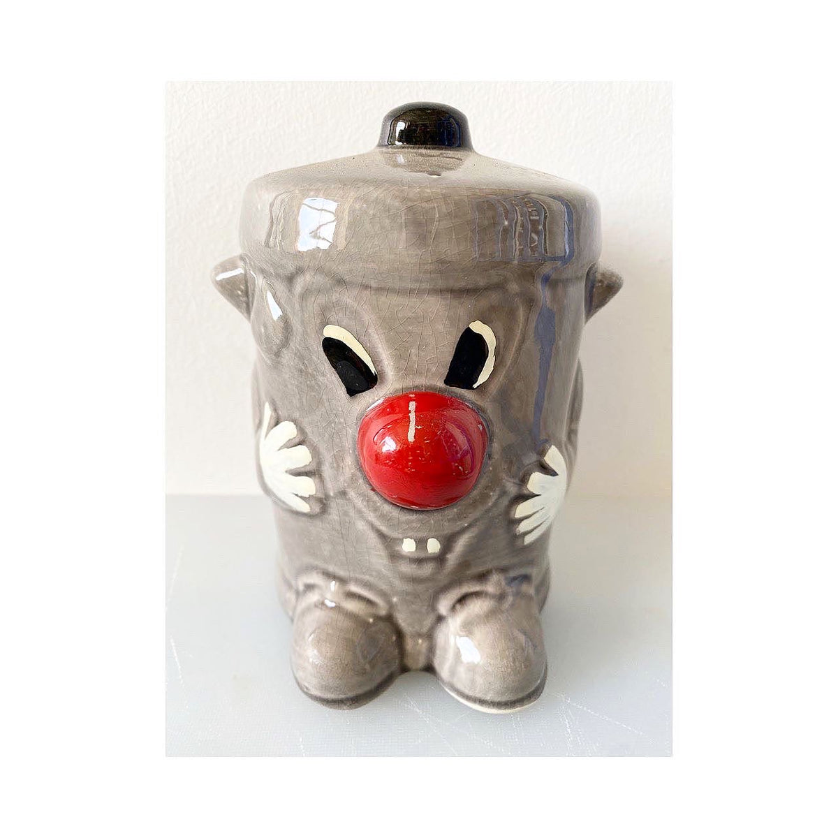 Dusty Bin Money Box, 1970s/80s Colourful Fable