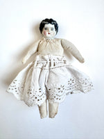 Antique Doll with Porcelain Head, 1920s