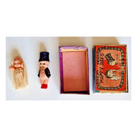 Happy Days Matchbox Bride and Groom, 1940s