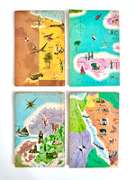 Set of Four Around the World Programs, American Geographical Society, 1950s/60s