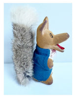 Vintage Basil Brush Toy with Fur Tail, 1970s