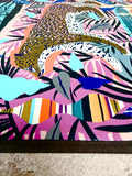 Leopard Painting, Acylic on Wood