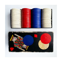 Mid-Century Set of Poker Chips, 1950s