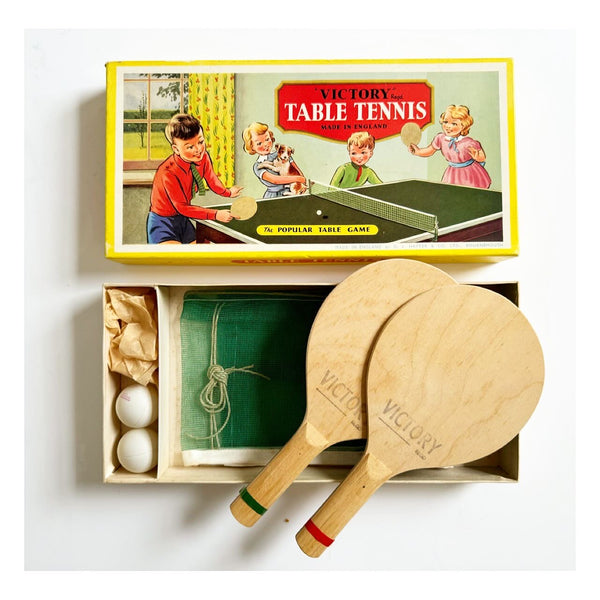 Vintage Victory Table Tennis Set, 1950s