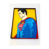 3D Superman Artwork, Made From Laser-Cut Wood