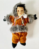 Eskimo Doll with Porcelain Face, 1970s