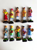 Set of vintage Indian Musician Figures