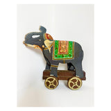 Hand-painted Wooden Pull Toys on Wheels, 1950s