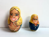 Bill Clinton (and his Leading Ladies) Nesting Dolls, 1990s