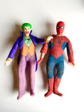 Original Mego Joker & Spider-Man Action Figures, 1974