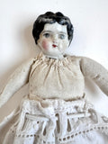 Antique Doll with Porcelain Head, 1920s