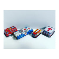 Set of Tinplate Toy Cars, 1960s